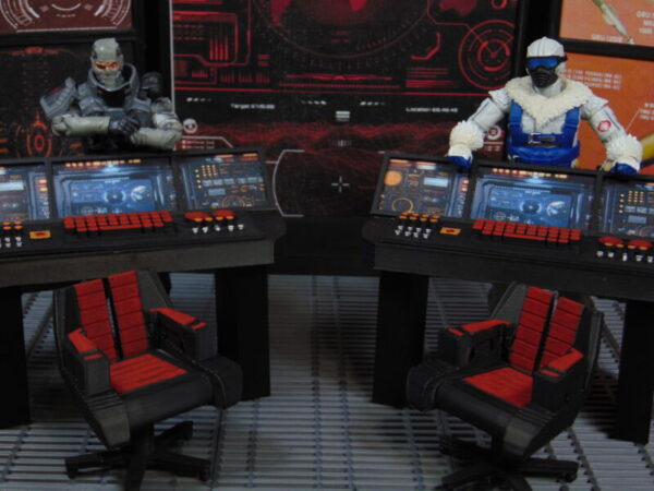 Custom COBRA Mission Control Command Center Diorama Prop Set for GI JOE Classified figures - Image 5