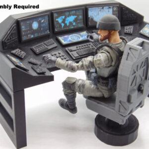 Custom 1:12 Scale Computer Operator Control Station Diorama Prop Set for 6" GI JOE Classified Star Wars Marvel Legends Action Figures