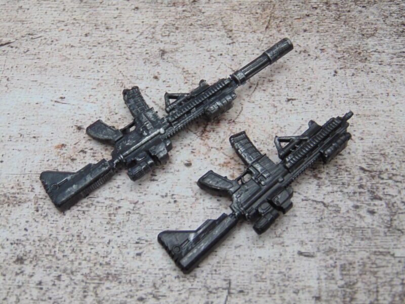 Custom 1:12 Scale Weathered HK 416 Assault Rifle Combo Set for 6" Marvel Legends - Image 3