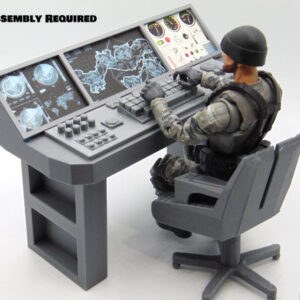 1:12 Scale Mission Control Diorama Set for Star Wars and GI JOE - 3D Printed Radar Panel with Operator Chair