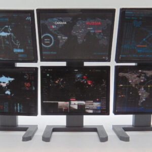 Custom 1:12 Tactical Map Surveillance Command Center Computer Screen Upgrades