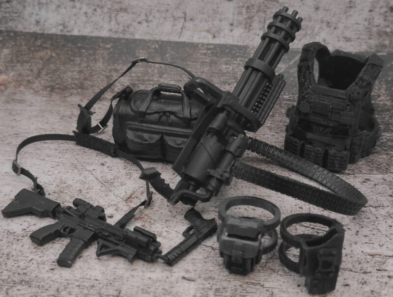 Custom 1:12 Punisher Vigilante One-Man Army Tactical Load-Out Set