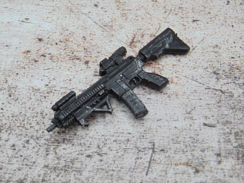 Custom 1:12 Scale Weathered HK 416 Assault Rifle for 6" Marvel Legends Figures - Image 2