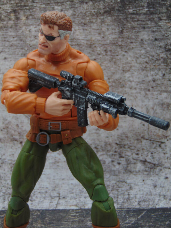 1:12 Weathered HK 416 Assault Rifle with Silencer for 6" Marvel Legends Figures - Image 5