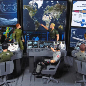 Custom 1:12 Scale Mission Control Radar Briefing Room Diorama Prop Accessory Set Great for GI JOE Classified, Marvel Legends and Star Wars Black Series