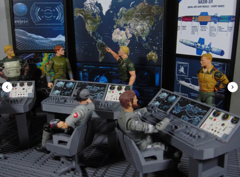 Custom 1:12 Scale Mission Control Radar Briefing Room Diorama Prop Accessory Set Great for GI JOE Classified, Marvel Legends and Star Wars Black Series - Image 3