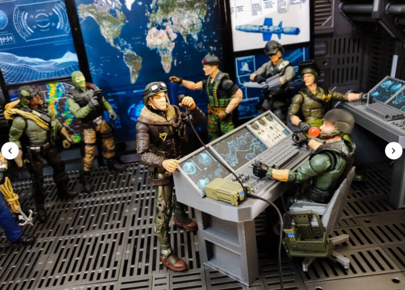 Custom 1:12 Scale Mission Control Radar Briefing Room Diorama Prop Accessory Set Great for GI JOE Classified, Marvel Legends and Star Wars Black Series - Image 5
