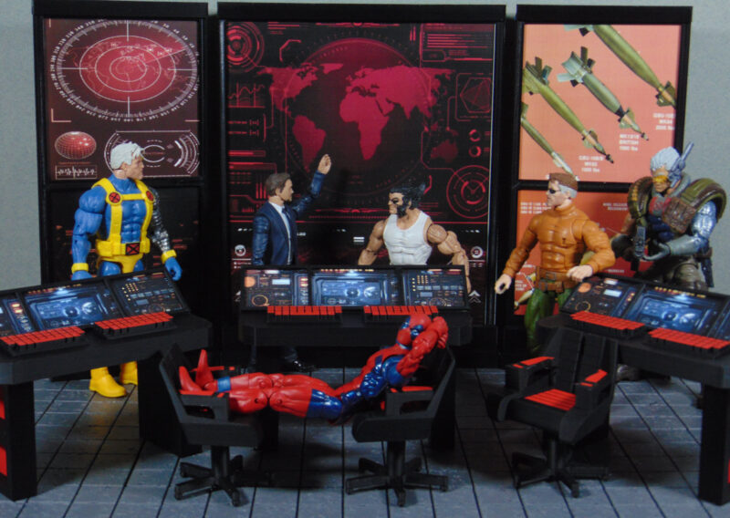 Custom 1:12 COBRA Mission Control Command Center Diorama Prop Set for 6" GI JOE Classified Marvel Legends Star Wars Figures - Image 5