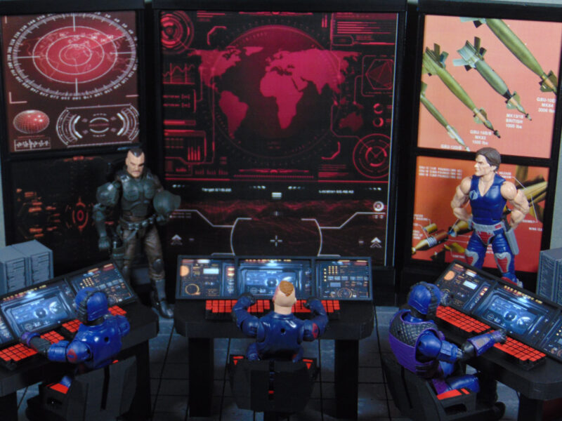 Custom 1:12 COBRA Mission Control Command Center Diorama Prop Set for 6" GI JOE Classified Marvel Legends Star Wars Figures - Image 3