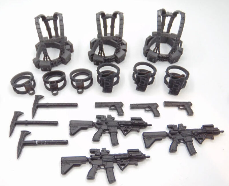 1:12 Steel Brigade Custom Load-Out Weapons Accessory Set for GI JOE Classified Army Builder