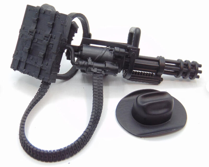 Custom 1:12 Scale M134 Minigun Gatling Rig Set for 6" GI JOE Classified Figures