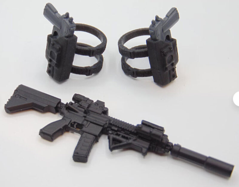 1:12 Scale Tactical Load-Out Assault Custom Weapons and Accessories Set for 6" Action Figures