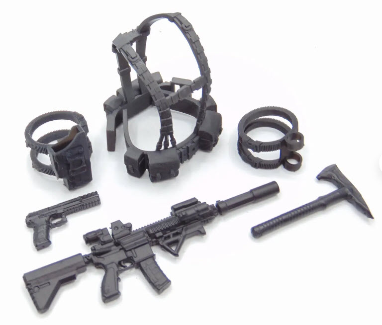 Custom 1:12 Load-Out Weapons and Accessory Set for 6" GI JOE Classified Figures