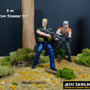 Custom 1:12 Scale Forest Tree Trunks Terrain Diorama Prop for 6" Action Figures - GI JOE, Marvel Legends, Star Wars
