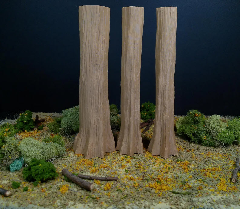 Custom 1:12 Scale Forest Tree Trunks Terrain Diorama Prop for 6" Action Figures - GI JOE, Marvel Legends, Star Wars - Image 11