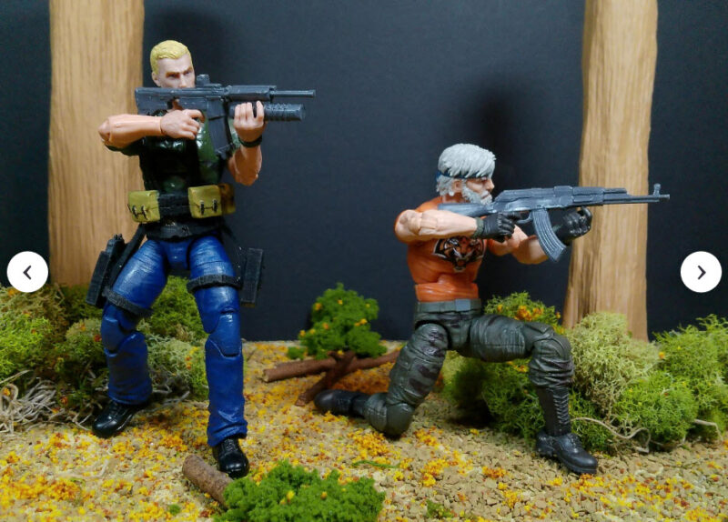 Custom 1:12 Scale Forest Tree Trunks Terrain Diorama Prop for 6" Action Figures - GI JOE, Marvel Legends, Star Wars - Image 2