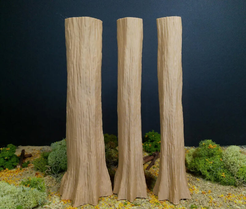 Custom 1:12 Scale Forest Tree Trunks Terrain Diorama Prop for 6" Action Figures - GI JOE, Marvel Legends, Star Wars - Image 8