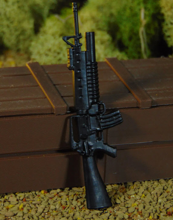 Custom Weapon 1:12 Scale M16 Assault Rifle with Grenade Launcher - Great for GI JOE Classified, Marvel Legends & MEZCO One12 - Image 10