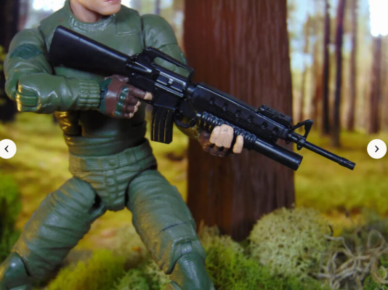 Custom Weapon 1:12 Scale M16 Assault Rifle with Grenade Launcher - Great for GI JOE Classified, Marvel Legends & MEZCO One12 - Image 6