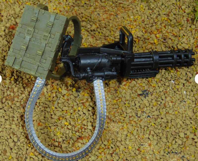 Custom 1:12 Scale Premium M134 Minigun Gatling Rig Set - Great for GI JOE Classified, Marvel Legends & MEZCO